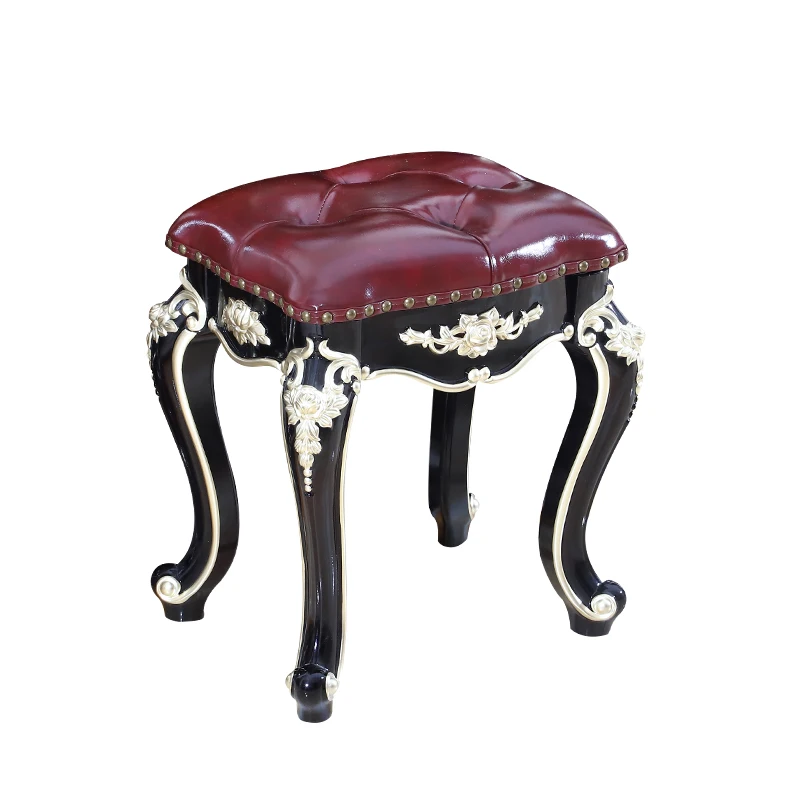 European makeup stool, guzheng stool, home piano stool, solid wood bedroom dresser5