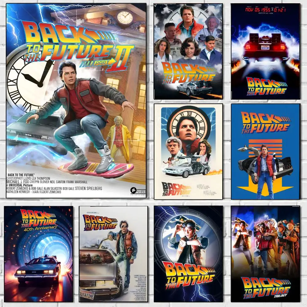 Back To The F-Future Poster HD Art Sticky Wall Waterproof Home Living Room Bedroom Bar Aesthetic Decoration