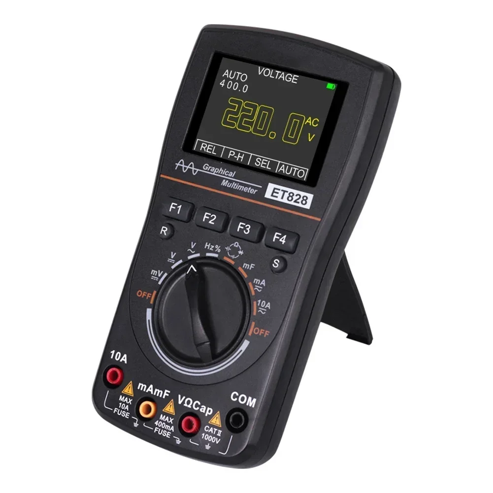 

Innovative ET828 Smart Device Combining Advanced Features of Both a Multifunctional OSCILLOSCOPE AND DIGITAL MULTIMETER