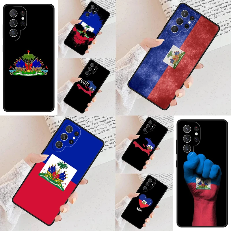 Haiti Haitian Flag Cell Phone Case for Samsung Galaxy S26 Ultra S25 S24 S23 S22 S21 S20 Note10 Cover