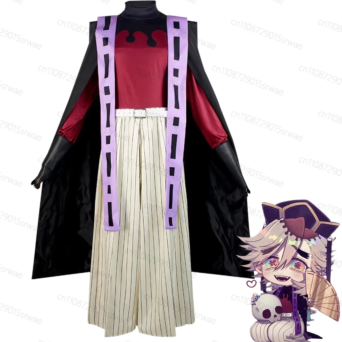 

Adult Anime Demon Killer Cosplay Costumes Kimetsu No Yaiba Cosplay Wig Fan Sets Halloween Anime Kimono for Men