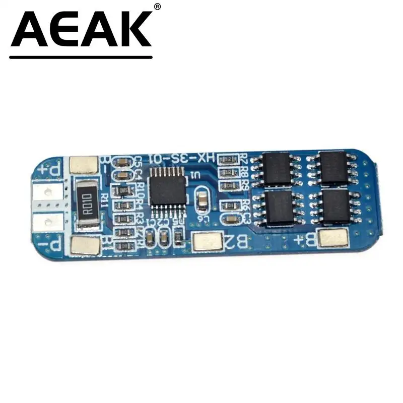 AEAK 50x21x1mm 10A BMS Charger Protection Board for Pack of 3 18650 Li-ion lithium Battery Cell WHolesale Price