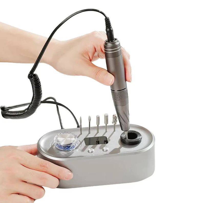 

New Arrival High Quality Portable Electric Acrylic Nail Efile Drill Grinder Machine 40000 RPM Pro Wireless Nail Polisher
