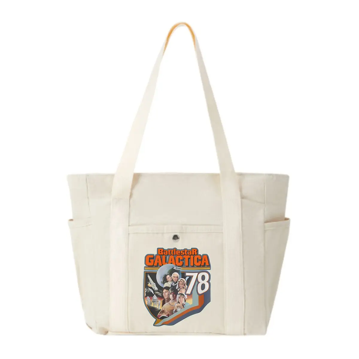 

Battlestar Galactica ’78 Canvas Women's Shoulder Bag Large Capacity Multiple Outer Pocket