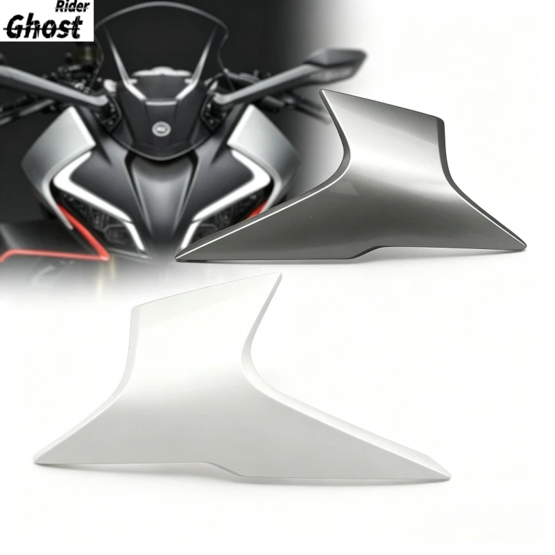 For CFMOTO 450SR SRS front headlight left and right covers CF400-6-9 shell protection plate plastic parts guide Parts