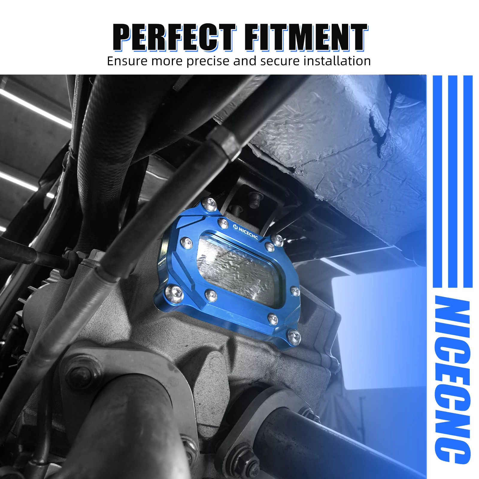 NICECNC Raptor 700 실린더 헤드 사이드 커버 Yamaha Raptor 700R Grizzly 700 550 Rhino700 Kodiak700 Kodiak700 ATV 엔진 커버