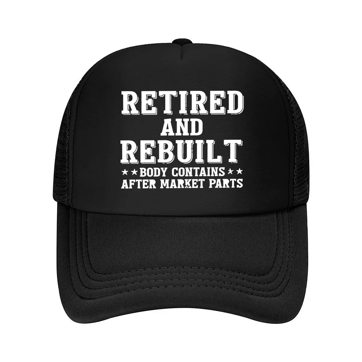 Men's Funny Letter Print Suitable for Outdoor & Casual Wear - Machine Washable Breathable Textile Ha 2026 Mesh Baseball Cap