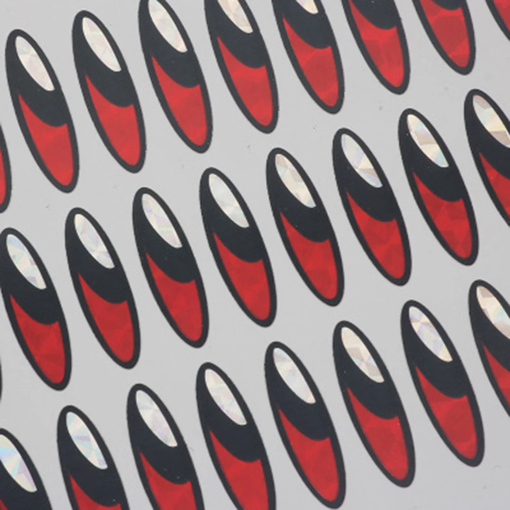 

Outdoor 3D Fishing Eyes Simulated fisheye Realistic 100pcs 4 styles Adhesive Back Glue Flash Flat Sticker Kit Useful