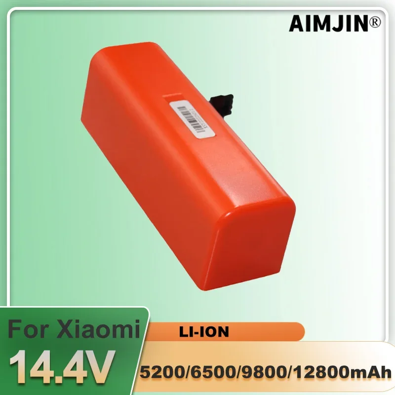 

Подходит для замены батарей в робота-пылесосе Xiaomi 2 Pro, 14,4 В, 5200 мАч, 6500 мАч, 9800 мАч, 12800 мАч, 74,88 Вт