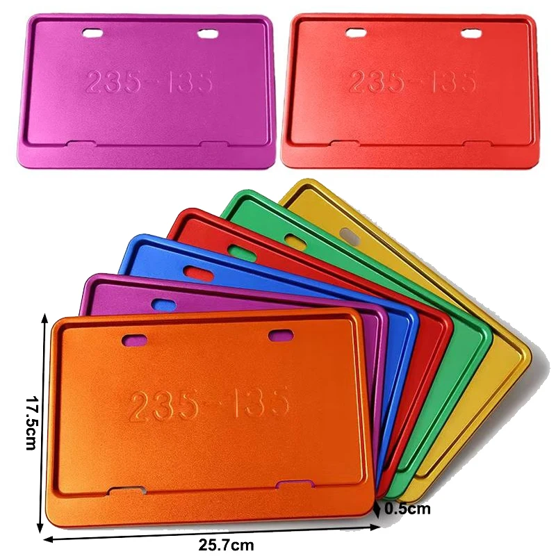 

1pcs Universal Aluminum Alloy License Plate Holder Motorcycle License Plate Frames Motorcycle Retrofit License Plate Accessories