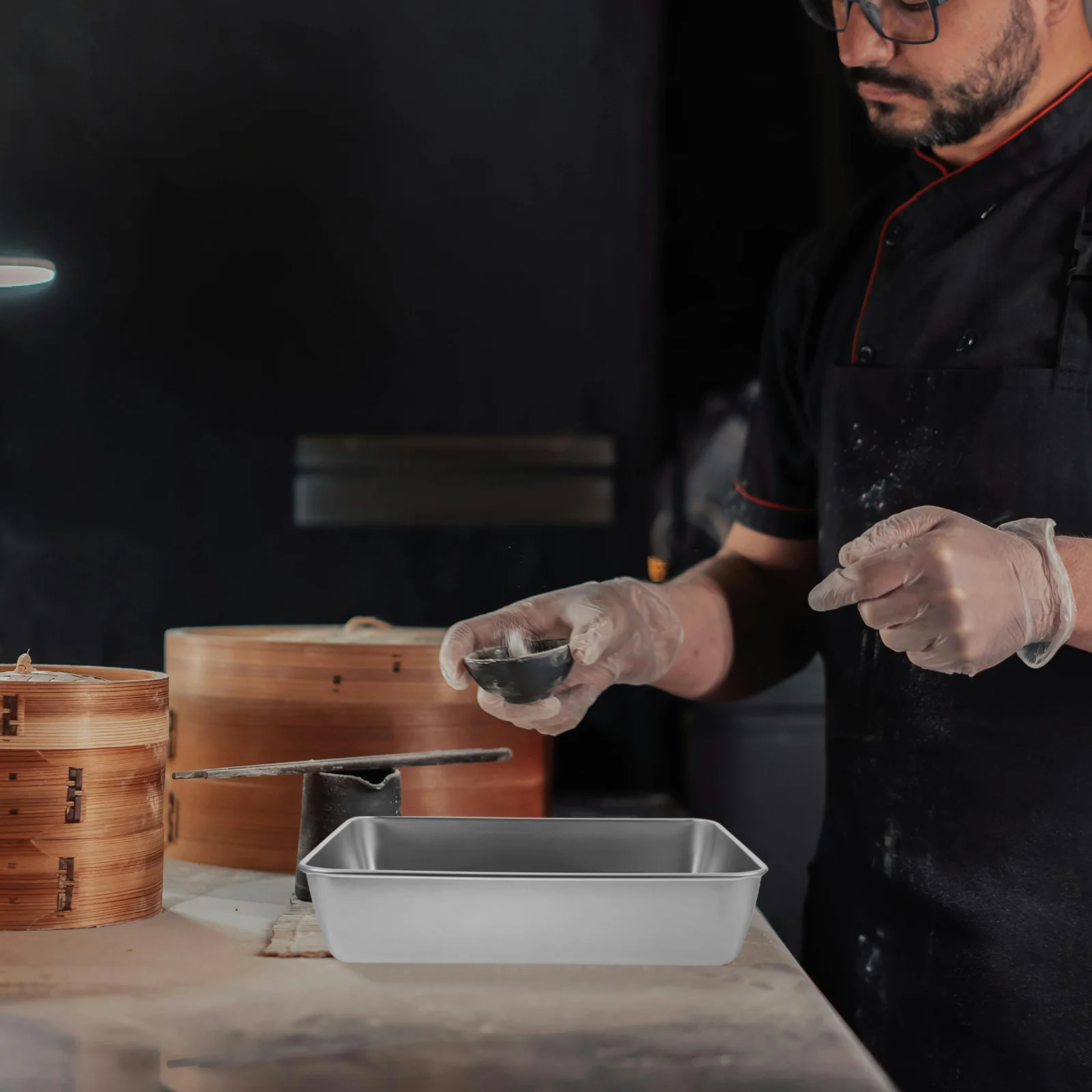 

Rectangle Stainless Steel Baking Pan Nonstick Oven Tray for Cake Bread Baking Accessories Conduction Bakeware