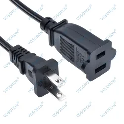 US USA Japan Canada Power Extension Cable Cord US Plug 1-15P Two Foot To US 1-15R Power Cable Cord 2m/3m