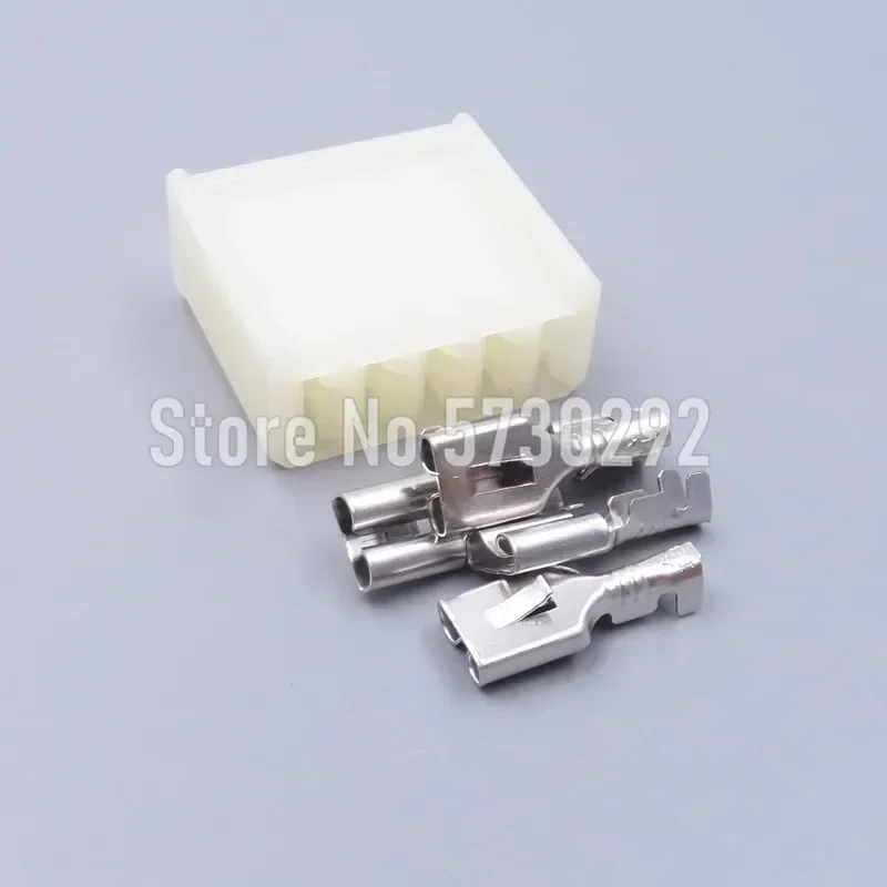 5P Car Automobile Window Lift Switch Wiring Harness Connector 6.3mm Big Current Auto Socket