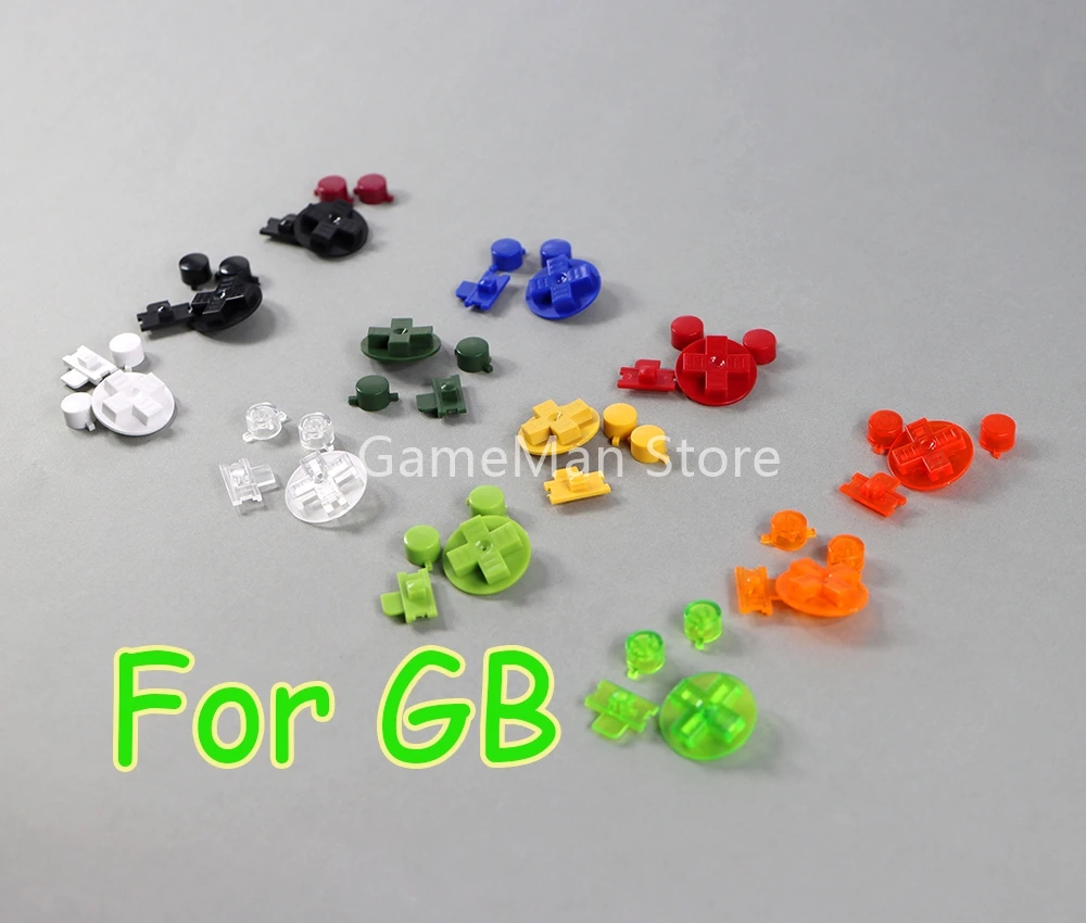 

OCGAME 100sets Buttons Keypress Colorful for Nintendo Gameboy Classic GB Buttons for GBO DMG Repair Accessories