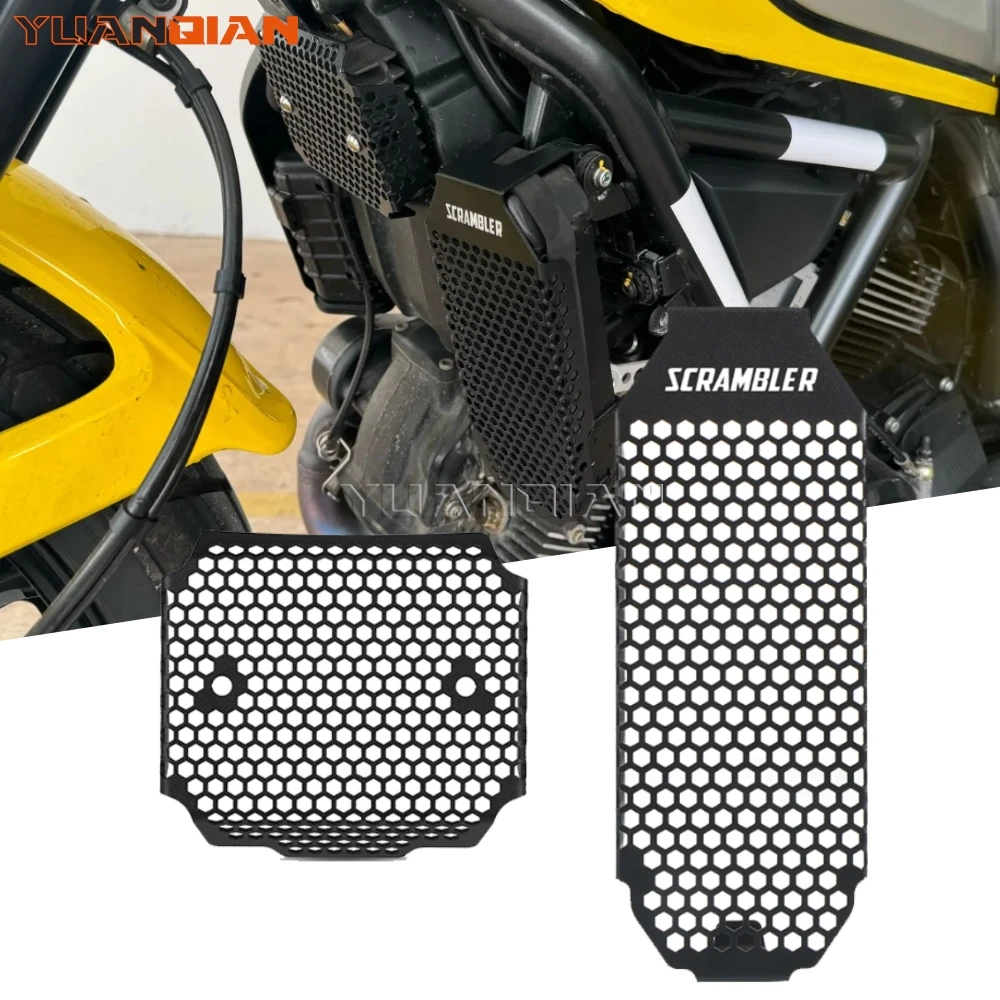 

Scrambler 800 Motorcycle Accessories Radiator Shield Grille Guard Oil Cooler Cover Protector For Ducati Scrambler800 2015 - 2024