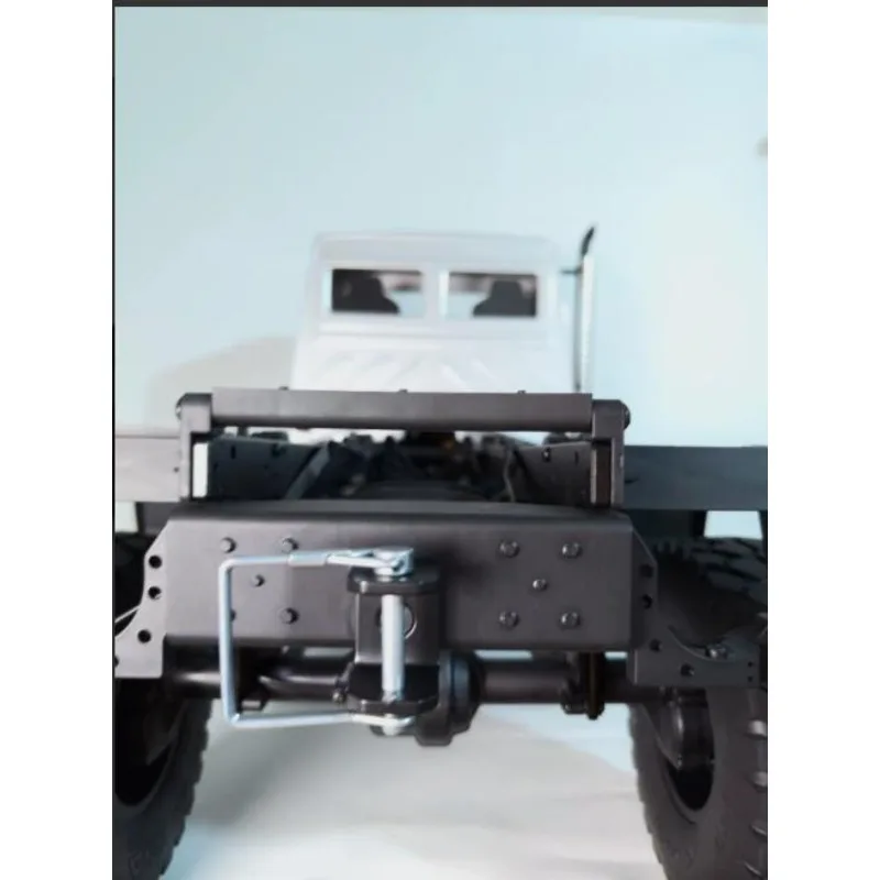 Aluminum Alloy Tow Hook Reinforcement Plate With Tow Hook for 1/7 Rlaarlo Unimog U4000 RC Crawler Compatible With 5‑8mm Rod End