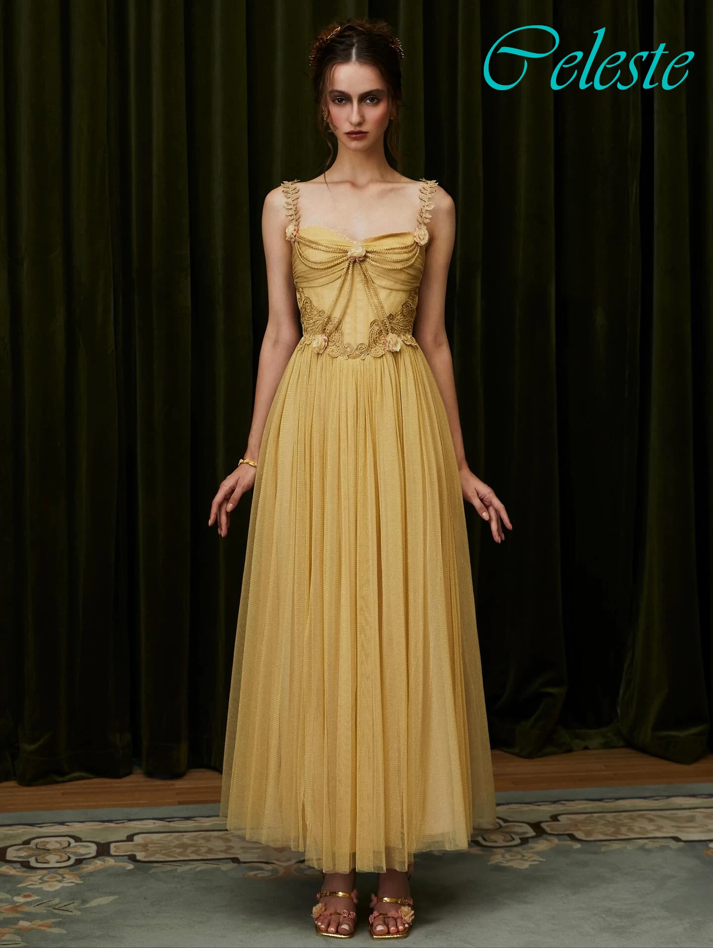 

Customized A-Line Spaghetti Straps Modern Classic Evening Dress Delicate Formal Bespoke Occasion Gowns Fashion Party Dress