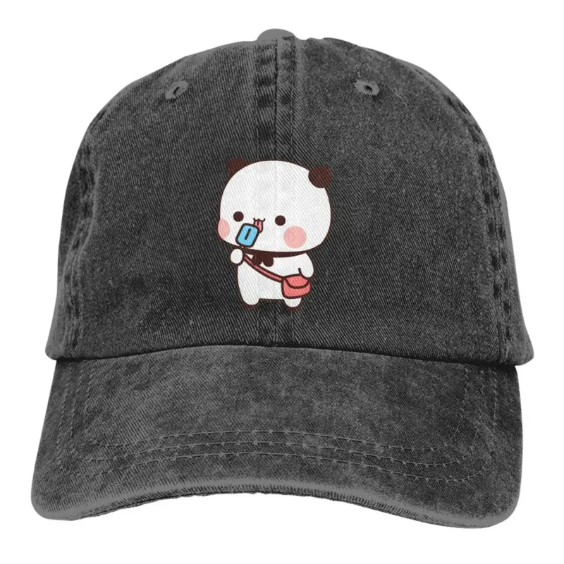 Washed Men's Baseball Cap Eating Cream Trucker Snapback Caps Dad Hat Milk and Mocha Bubu Dudu Golf Hats