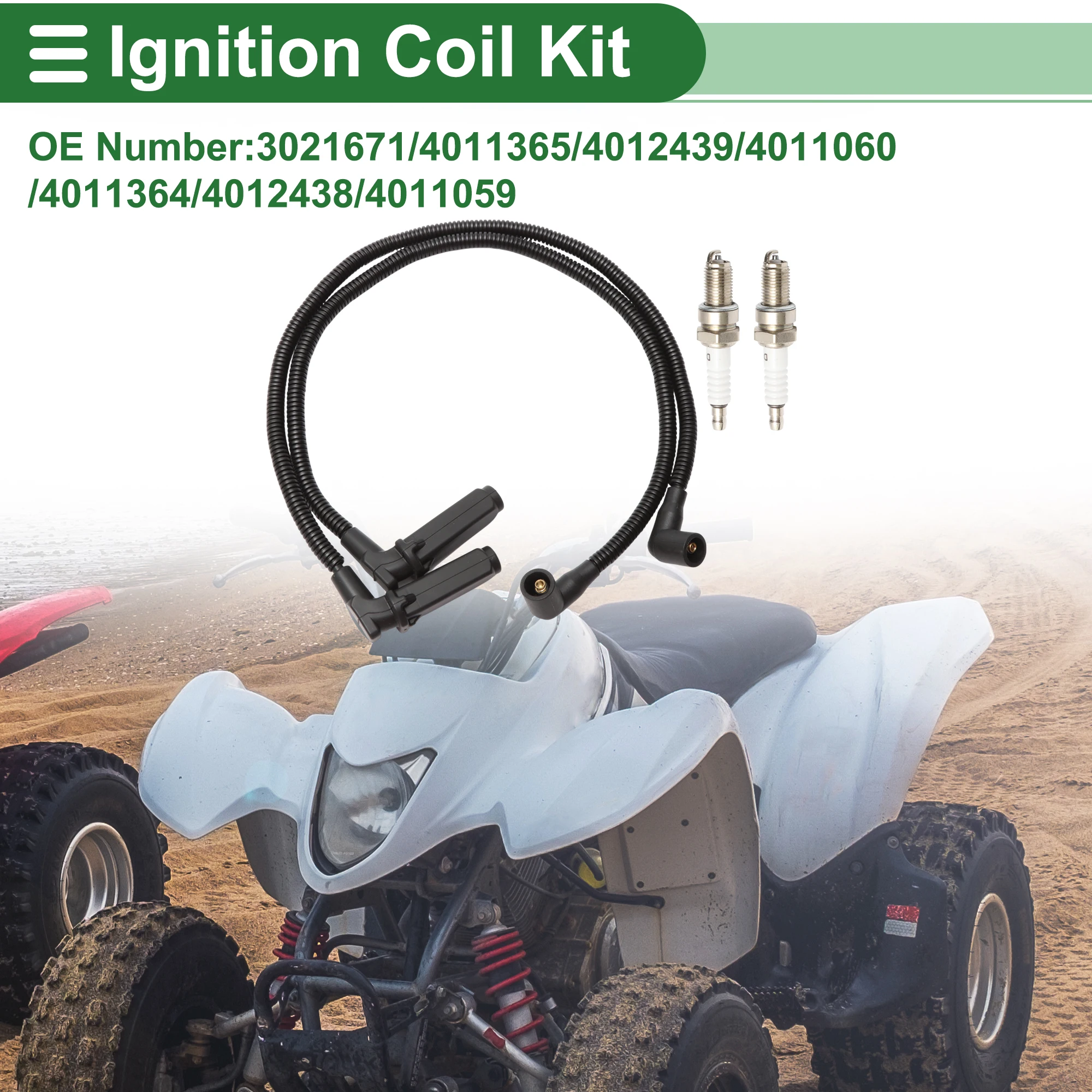 

Катушка зажигания UXCELL для Polaris RZR 4 800 EFI 2010 No 3021671/4011365/4012439 2 комплекта