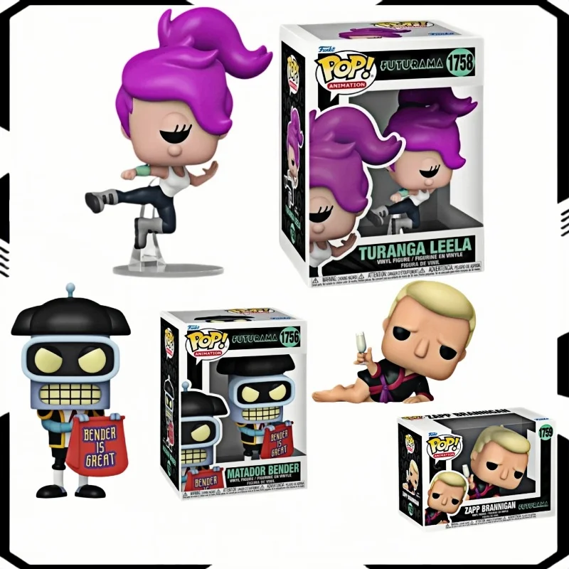 

Funko POP Original Futurama Leela Bender Zapp Anime Collectible Figure, Anime Action Figure Gift for Boys Girls Children's Day