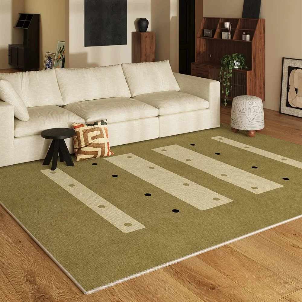 French Retro Polka Dot Living Room Rug Cloakroom Bedroom Floor Mat Home Decoration Carpet Short Plush Soft Large Area Rugs 거실매트