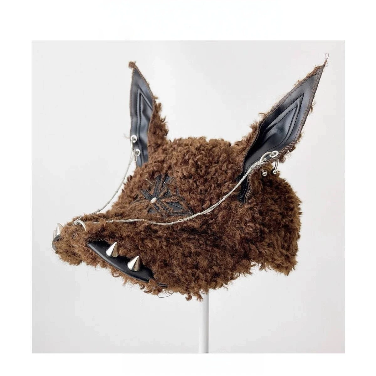 قبعة بيسبول دوبيرمان من صوف الضأن للنساء، طراز Y2K للخريف والشتاء، قبعة منقار البط القطيفة المخصصة، عصرية