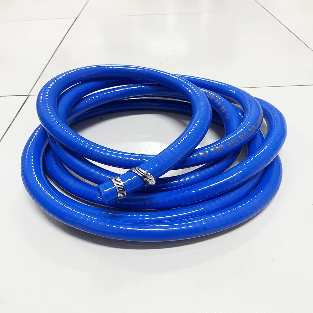 

6/1 Inch Thickened Silicone Steel Wire Hose Anti-Freezing Oil Resistant Diesel Filling Pipe for Car Wash Oil Suction