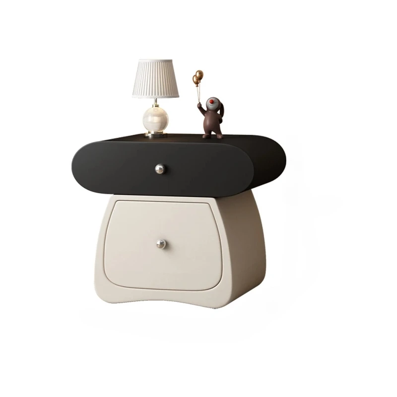 Modern Nordic Nightstand Aesthetic Luxury Italian Vintage Storage Display European Bedside Table Comodini Bedroom Furniture