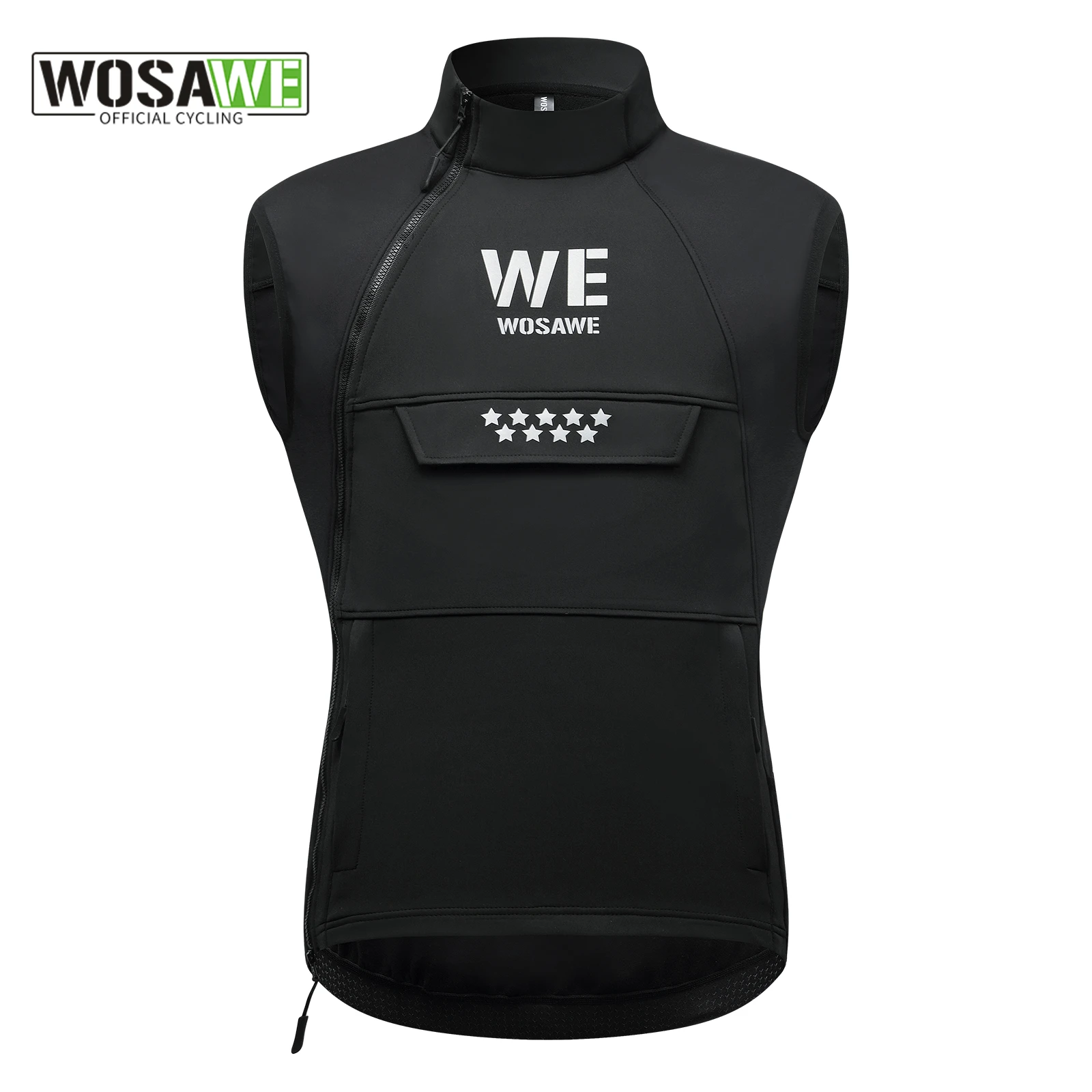 

WOSAWE Winter Cycling Vest Windproof Autumn Fleece Warm Bike Vest Outdoor Sports MTB Road Bicycle Waistcoat﻿ Thermal