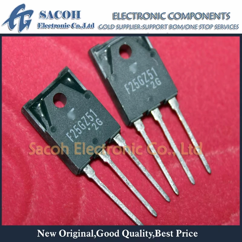 

Refurbished Original 5Pcs/Lot M25GZ51 OR SF25JZ51 F25JZ51 TO-3PF 25A 400V Power Thyristor