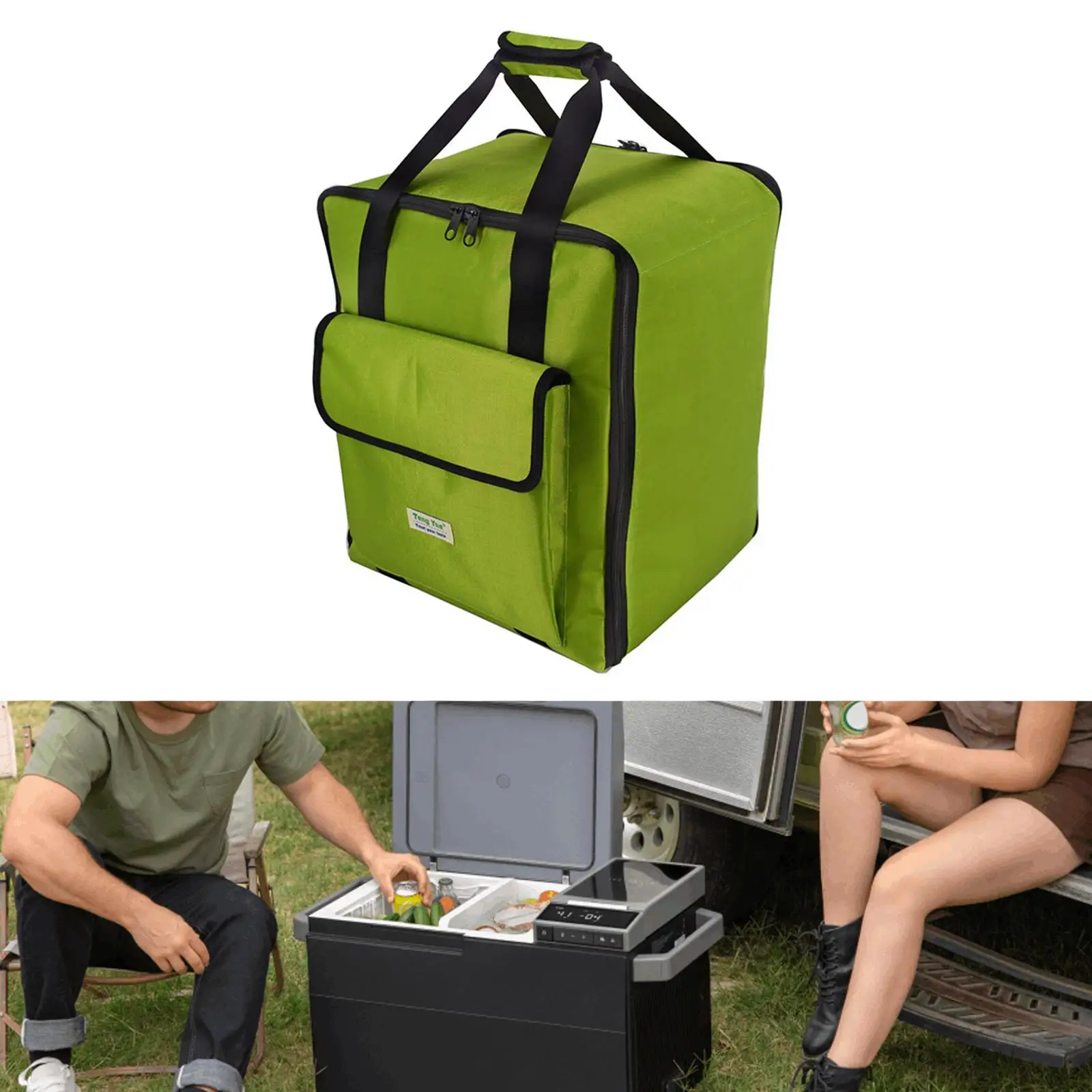 

Portable Car Fridge Insulated Protective Cover 34x30x42cm Dustproof Versatile Lightweight Waterproof Accessory Freezer Cover