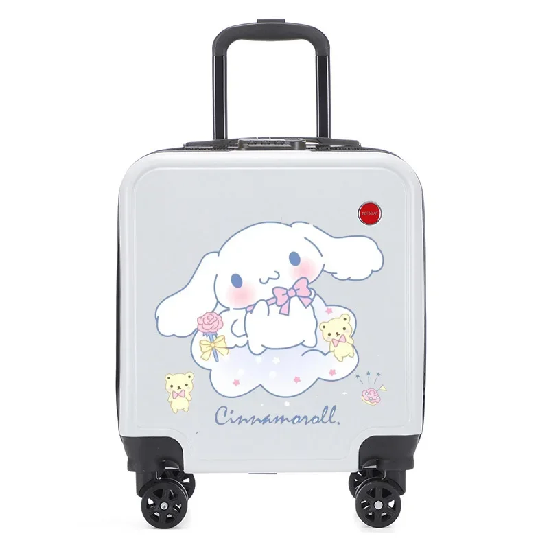 Sanios Kuromi Cinnamorll My Melody Trolley Case Cute Cartoon Anime ruota universale ad alta capacità Password Lock valigia bagagli