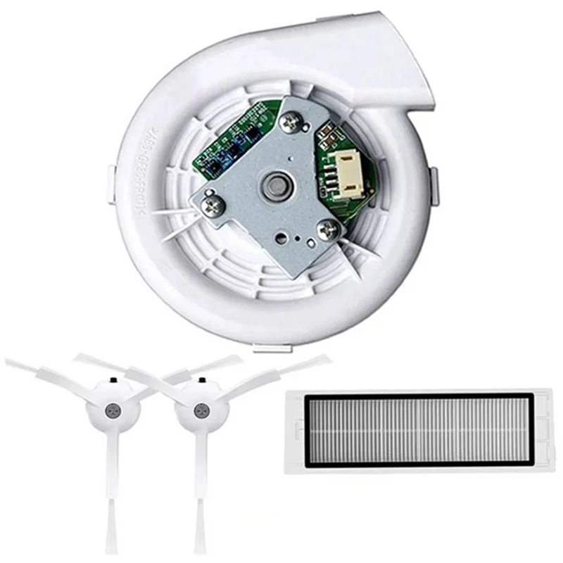 Novo motor de ventilador filtro hepa escova lateral para xiaomi roborock s50 s51 robô aspirador peças reposição
