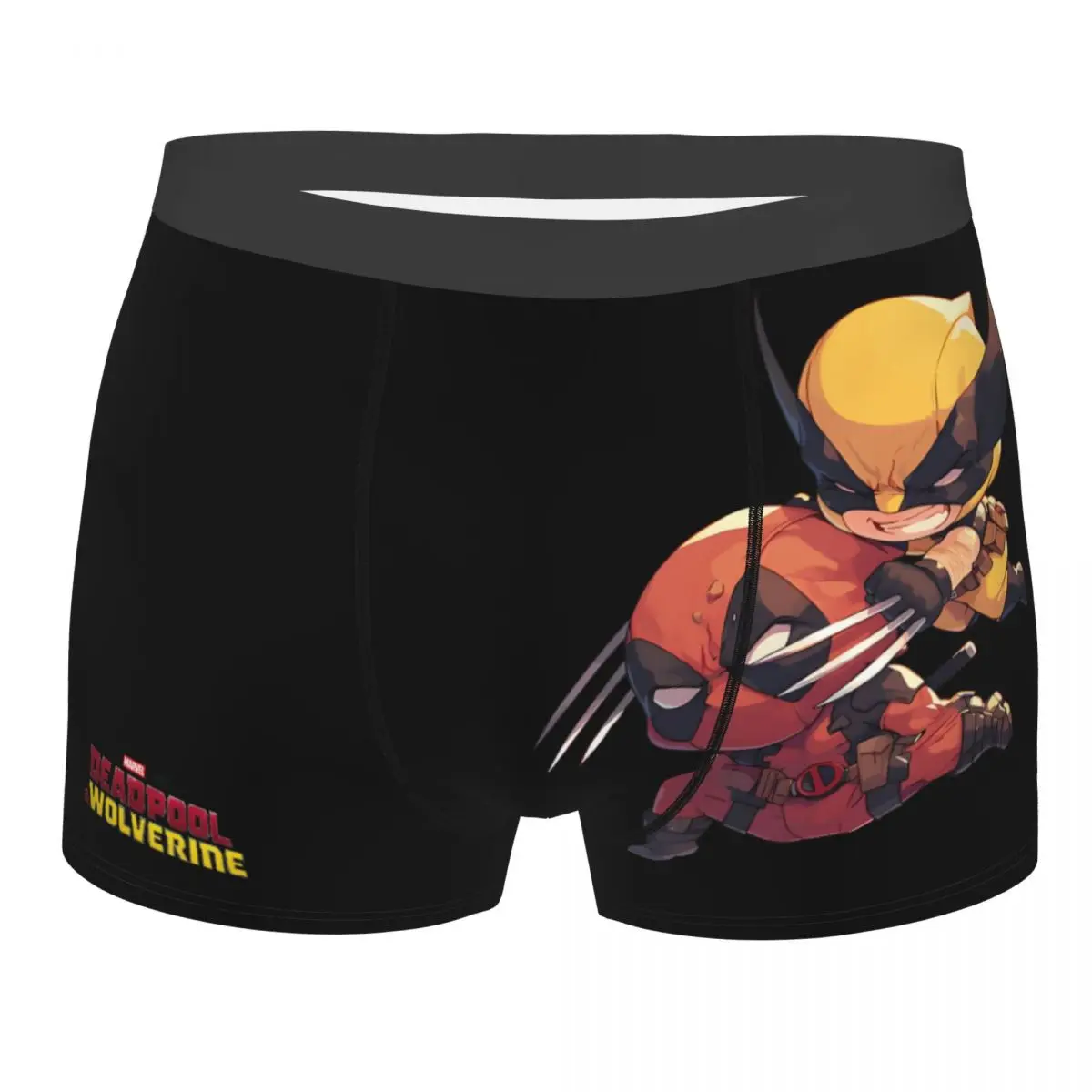 Logan And Wade Sticker Disney Marvel Deadpool & Wolverine Film Underpants Cotton Panties Man Underwear Comfortable Boxer Briefs