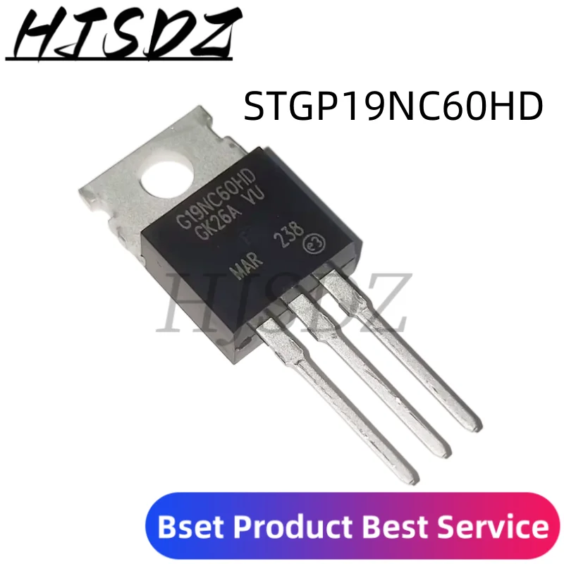 5pcs STGP19NC60HD TO-220 STGP19NC60 STGP19NC60KD