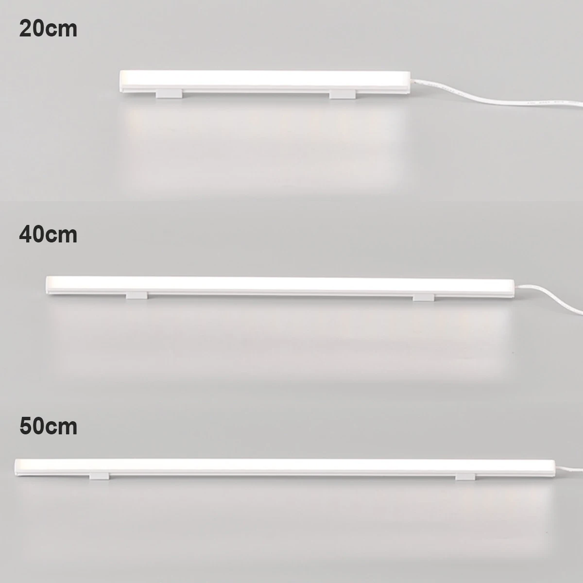 Led Light Tube Reading Lamp 20cm/40cm/50cm 3colors Magnetic Suction Bedside Mini Night Usb Plug Learning Eye-protection Dimmable