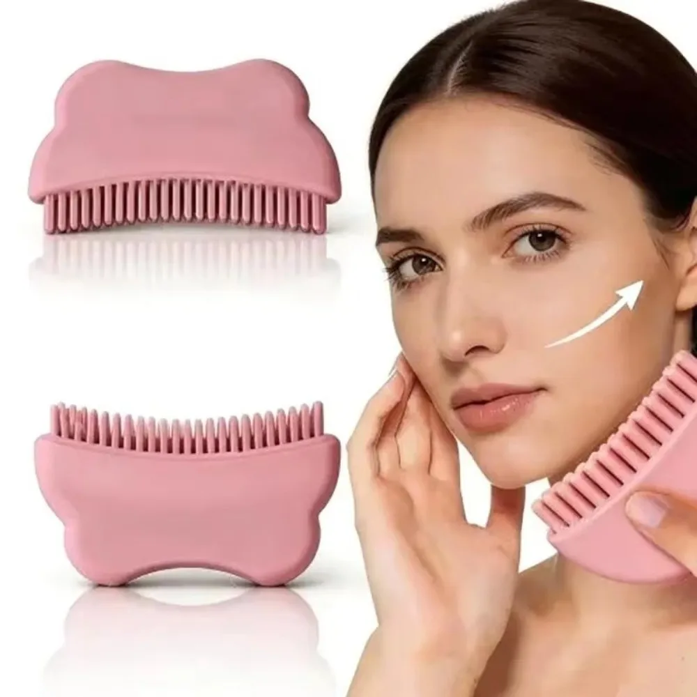Useful Silicone Facial Massage Brush Deep Cleanse Lift Firm Contour Facial Anti-Puffiness Brush Contour Face Brush Facial Care
