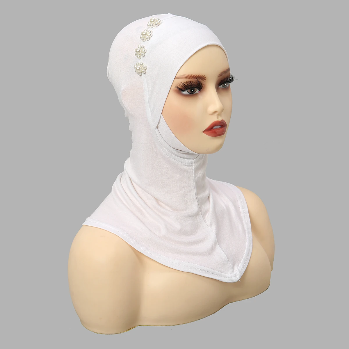 3pcs Elastic Muslim Tube Undercaps Plain Nack Inner Hijab Bead Scarf Islamic Underscarfgifts For Eid