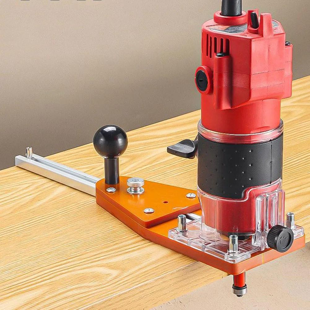 دائرة قطع الرقصة جهاز توجيه الخشب طحن دائرة الشق للكهرباء اليد المتقلب جهاز توجيه الخشب طحن دائرة الشق التشذيب #4