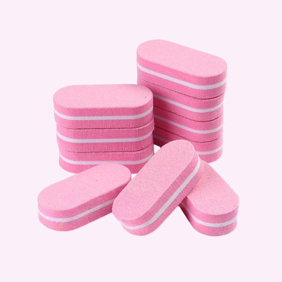 10/20 Stück Mini-Nagelpuffer-Schwammfeilen, zweifarbige Polier- und Schleiffeile, Pediküre-Maniküre-Werkzeug, Acrylgel-Salonbedarf – Detail 9