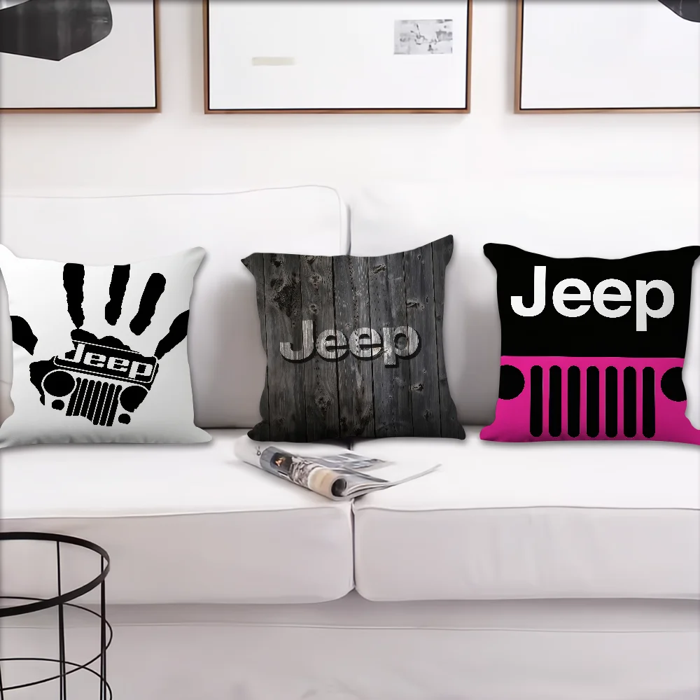 Cushion Cover Best Home Office Coffee J-Jeep Pillow Brand Sofa Printing Decoration Room Shop Car Car Nordic Simplicity Hit