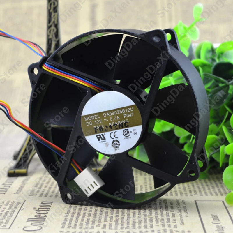 

X 1PCS For AVC DA09025B12U | DC12V 0.70A | 9CM | High Air Volume PWM Cooling Fan