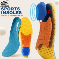 【Xxin】 Oligelastic dehors Semelle intérieure Semelles éponge Absorbant les chocs Chaussures de basket-ball Semelle intérieure Semelle intérieure de course Size35-45