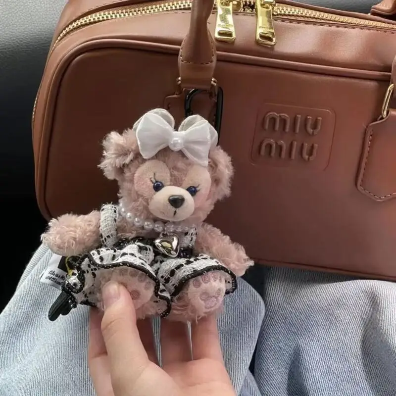 Disney shelliemay bonito pelúcia pp algodão enchimento chaveiro decorar mochilas masculinas e femininas boneca pingente um presente de aniversário