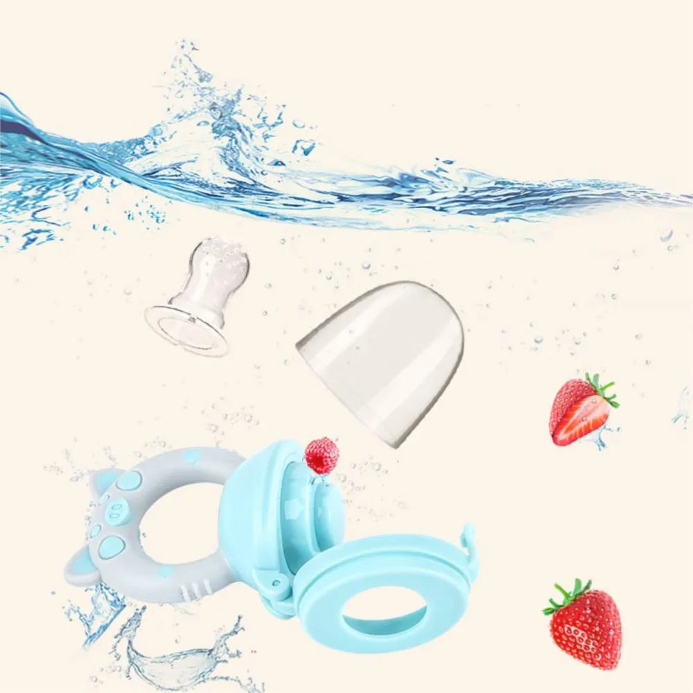 

Silicone Baby Pacifier Feeder Cartoon Animal Infant Nipple Holder Newborn Fruit pacifier Tetine Silicona Chupetero nipple bit