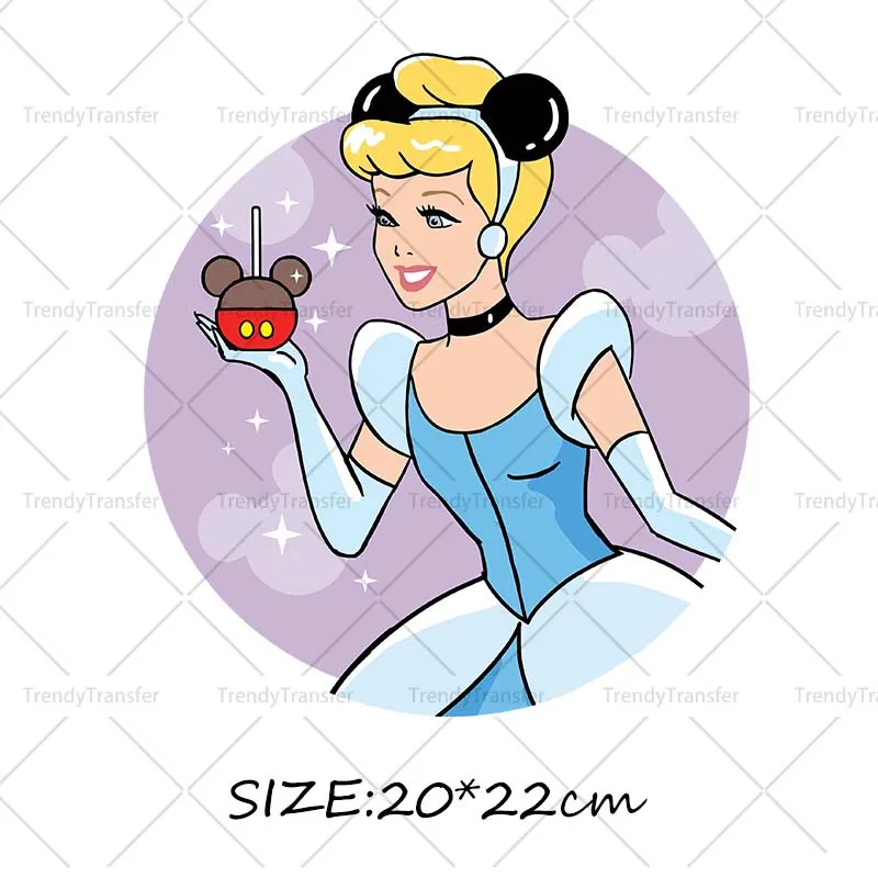 Dessert Prinses Ijs Ijzer Op Transfers Warmte Pers Stickers Voor Kleding Thermische Trasnsfer Prints