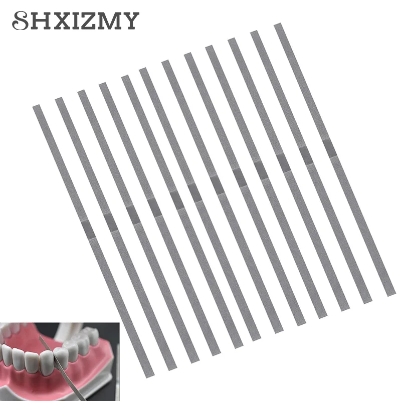 

12pcs 4mm Dental Metal Polishing Stick Strip Single Surface Whtening Materials