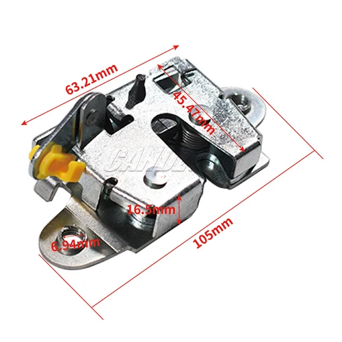 Imagen 2 del producto Nuevo Kit de reparación de pestillo de puerta trasera izquierda y derecha para Toyota Hilux Vigo 2004-2011 reemplazo de cerradura de puerta trasera de coche 657900 K010 657800 K010