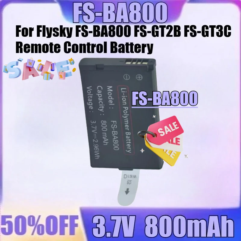 

3.7V 800mAh FS-BA800 For Flysky FS-BA800 FS-GT2B FS-GT3C Remote Control Battery New FS-BA800 3.7V 800mAh High Quality Battery