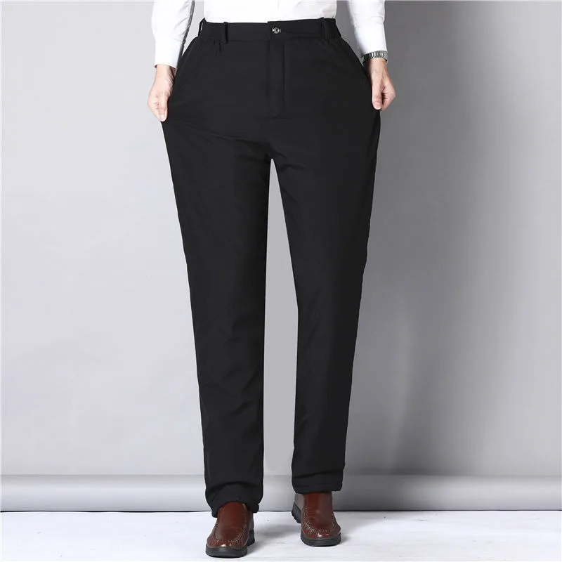 

Winter Cotton Pants Plus Velvet Thickened Outerwear Warm Pants Middle-aged Elderly People with High Waist Loose Pants